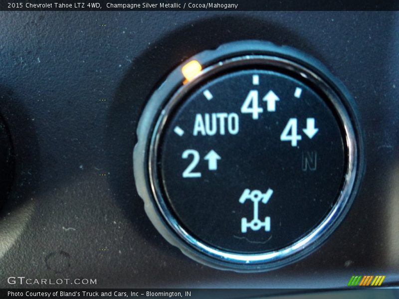 Champagne Silver Metallic / Cocoa/Mahogany 2015 Chevrolet Tahoe LTZ 4WD