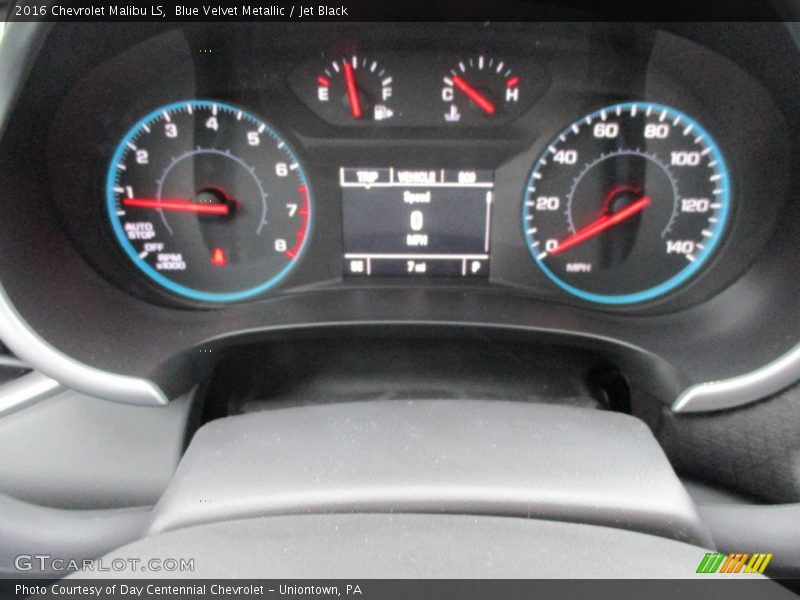 Blue Velvet Metallic / Jet Black 2016 Chevrolet Malibu LS