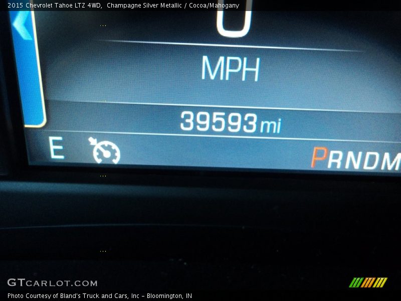 Champagne Silver Metallic / Cocoa/Mahogany 2015 Chevrolet Tahoe LTZ 4WD