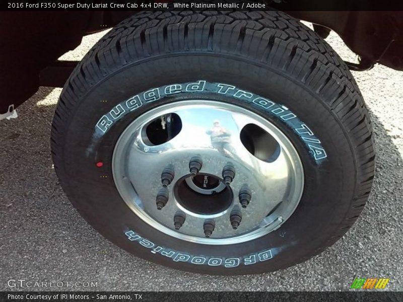 White Platinum Metallic / Adobe 2016 Ford F350 Super Duty Lariat Crew Cab 4x4 DRW