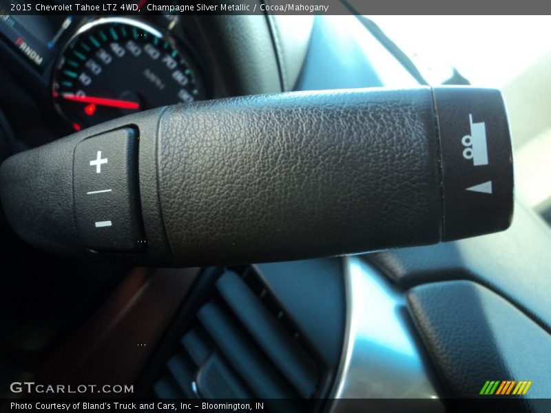 Champagne Silver Metallic / Cocoa/Mahogany 2015 Chevrolet Tahoe LTZ 4WD