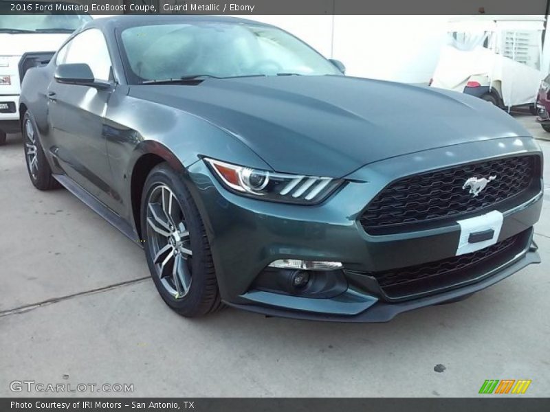 Guard Metallic / Ebony 2016 Ford Mustang EcoBoost Coupe