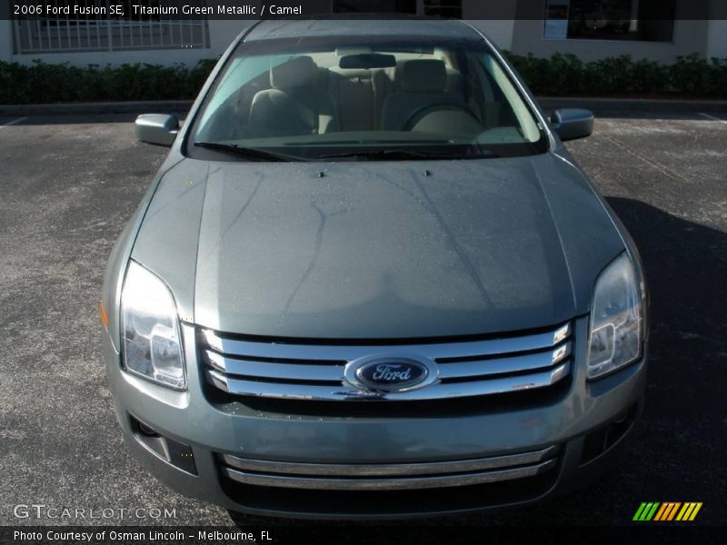 Titanium Green Metallic / Camel 2006 Ford Fusion SE