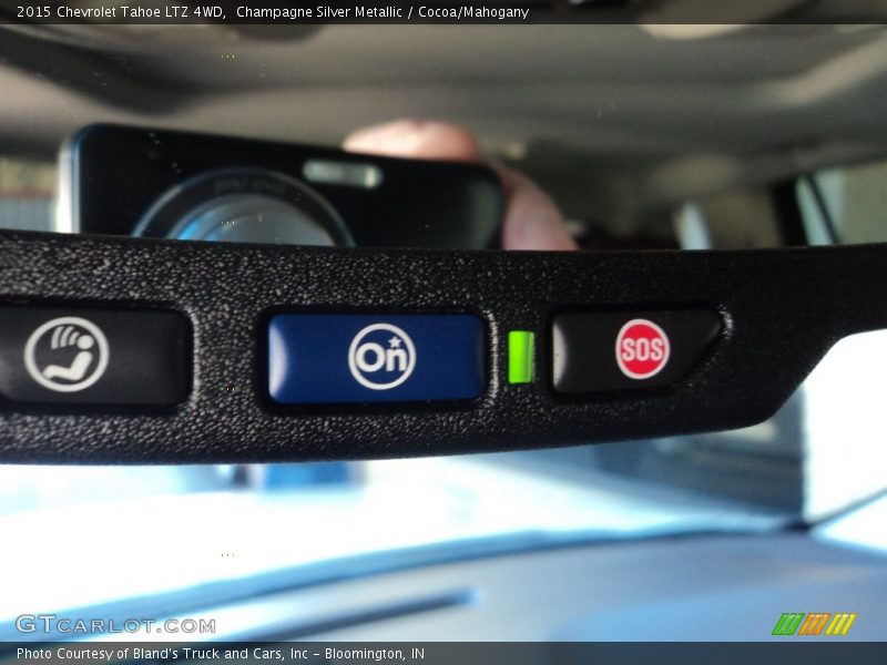 Champagne Silver Metallic / Cocoa/Mahogany 2015 Chevrolet Tahoe LTZ 4WD