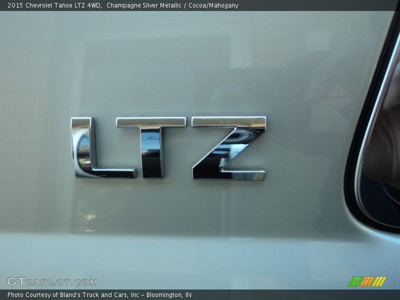 Champagne Silver Metallic / Cocoa/Mahogany 2015 Chevrolet Tahoe LTZ 4WD