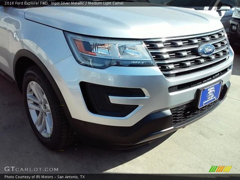 Ingot Silver Metallic / Medium Light Camel 2016 Ford Explorer FWD