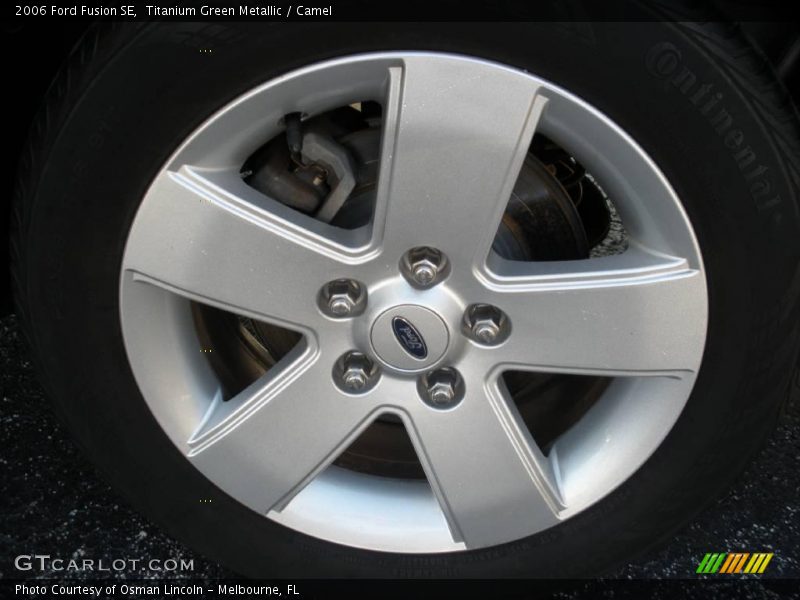 Titanium Green Metallic / Camel 2006 Ford Fusion SE