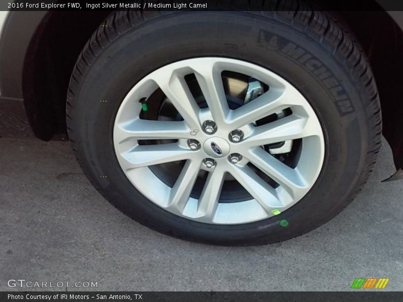 Ingot Silver Metallic / Medium Light Camel 2016 Ford Explorer FWD