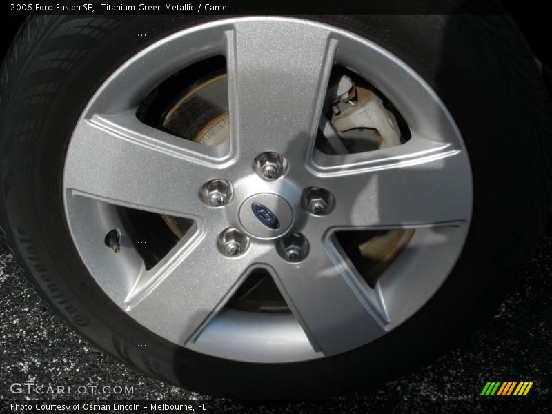 Titanium Green Metallic / Camel 2006 Ford Fusion SE
