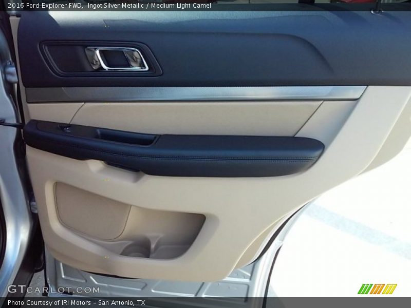 Ingot Silver Metallic / Medium Light Camel 2016 Ford Explorer FWD