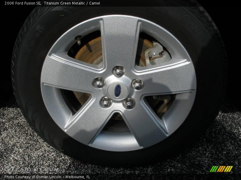 Titanium Green Metallic / Camel 2006 Ford Fusion SE