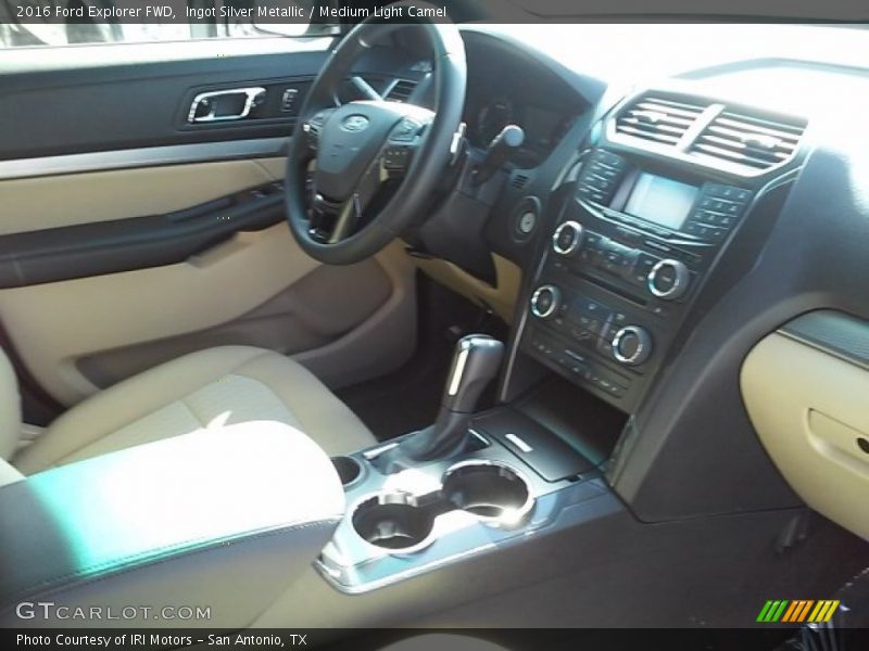 Ingot Silver Metallic / Medium Light Camel 2016 Ford Explorer FWD