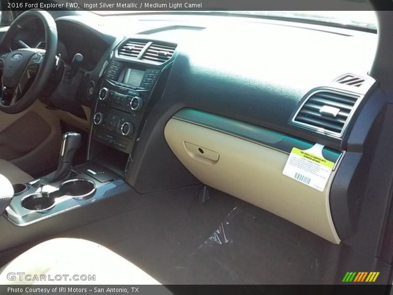 Ingot Silver Metallic / Medium Light Camel 2016 Ford Explorer FWD