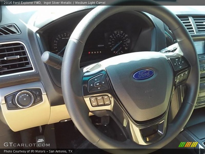 Ingot Silver Metallic / Medium Light Camel 2016 Ford Explorer FWD
