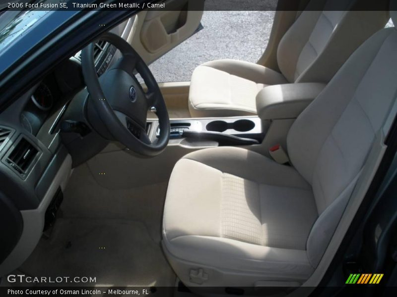 Titanium Green Metallic / Camel 2006 Ford Fusion SE