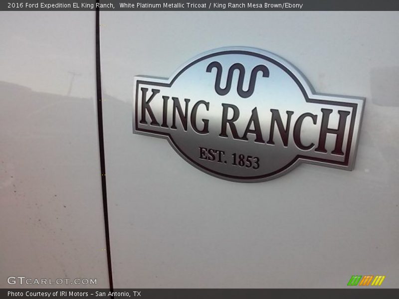 White Platinum Metallic Tricoat / King Ranch Mesa Brown/Ebony 2016 Ford Expedition EL King Ranch