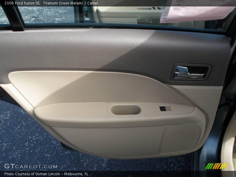 Titanium Green Metallic / Camel 2006 Ford Fusion SE