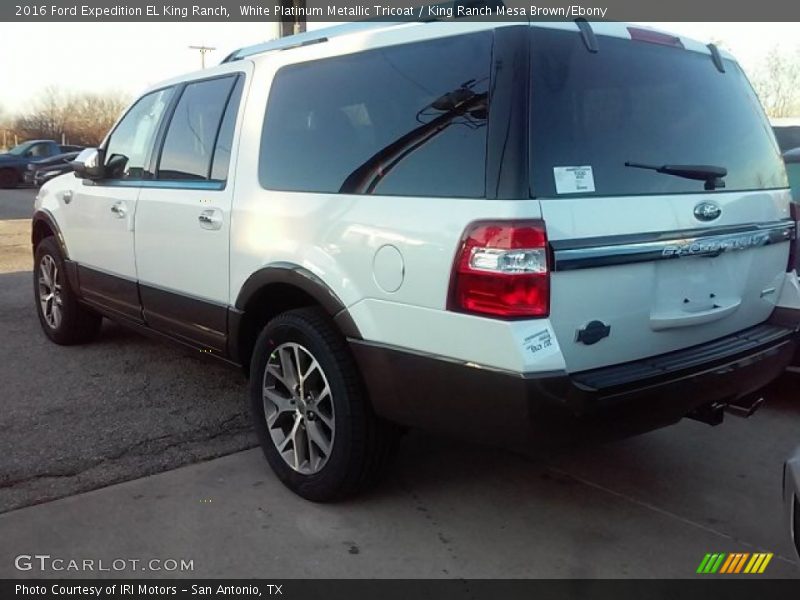 White Platinum Metallic Tricoat / King Ranch Mesa Brown/Ebony 2016 Ford Expedition EL King Ranch