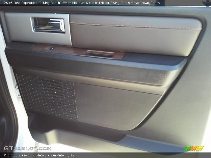White Platinum Metallic Tricoat / King Ranch Mesa Brown/Ebony 2016 Ford Expedition EL King Ranch