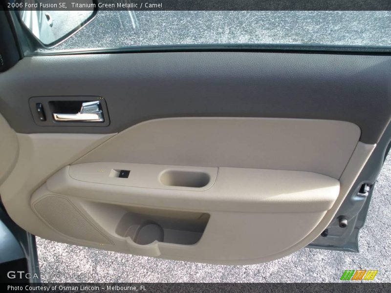 Titanium Green Metallic / Camel 2006 Ford Fusion SE