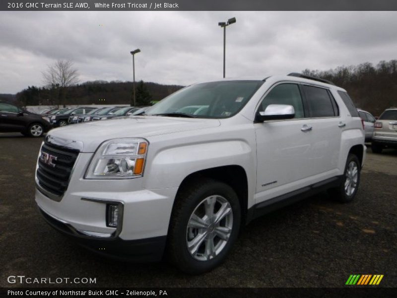 White Frost Tricoat / Jet Black 2016 GMC Terrain SLE AWD
