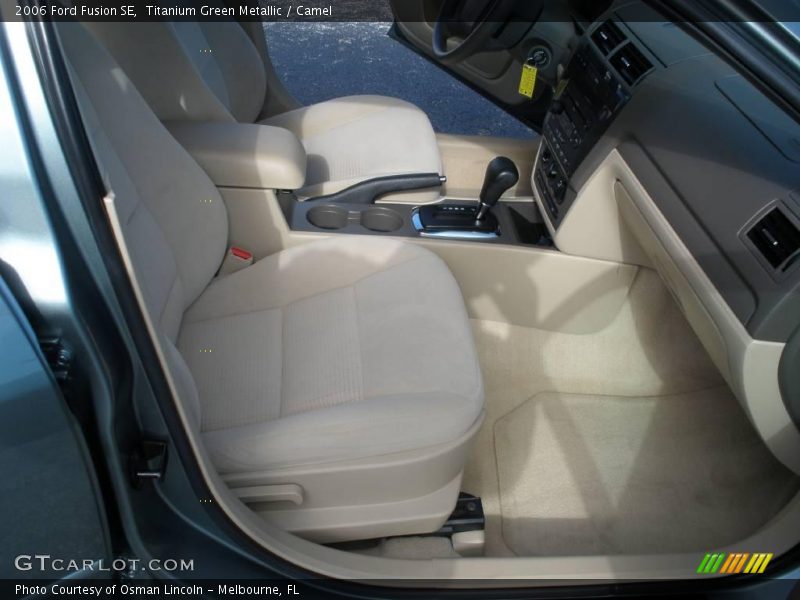 Titanium Green Metallic / Camel 2006 Ford Fusion SE