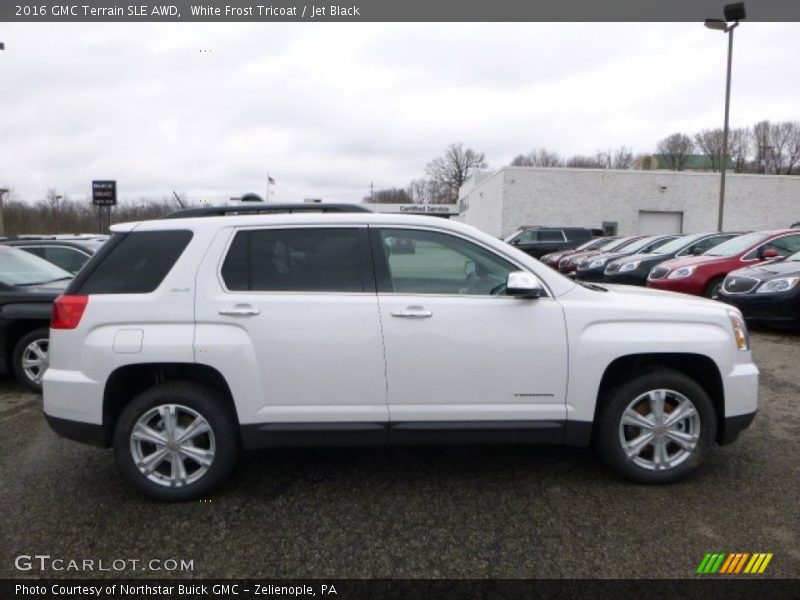 White Frost Tricoat / Jet Black 2016 GMC Terrain SLE AWD