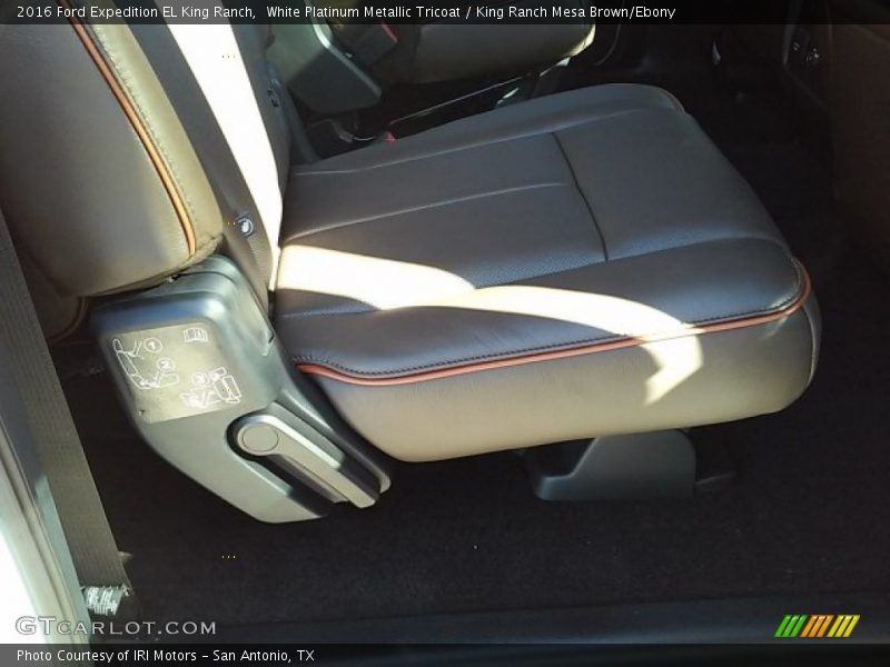 White Platinum Metallic Tricoat / King Ranch Mesa Brown/Ebony 2016 Ford Expedition EL King Ranch