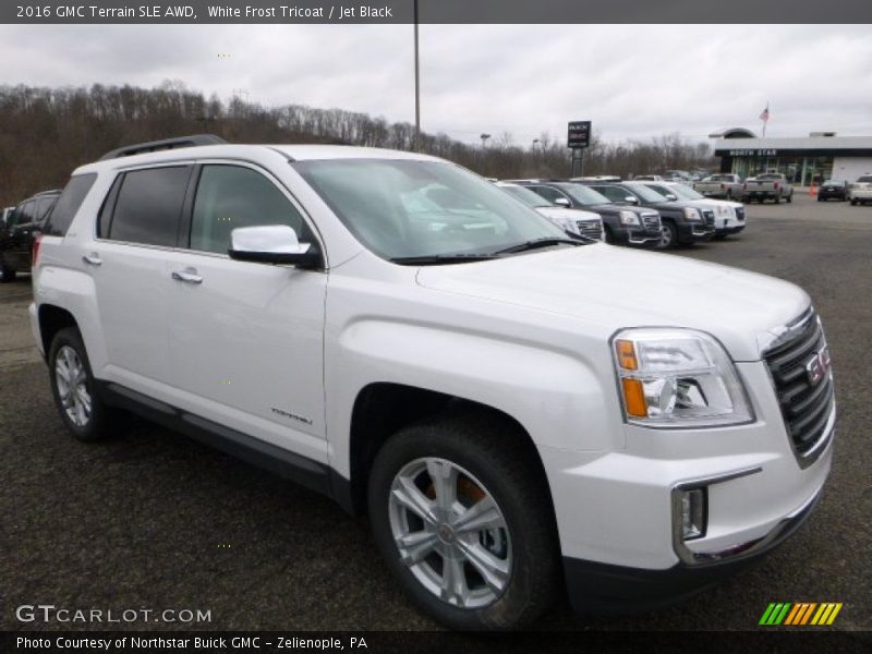 White Frost Tricoat / Jet Black 2016 GMC Terrain SLE AWD