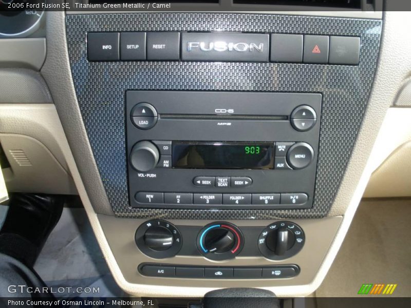 Titanium Green Metallic / Camel 2006 Ford Fusion SE