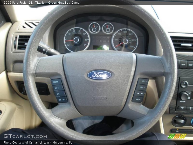 Titanium Green Metallic / Camel 2006 Ford Fusion SE