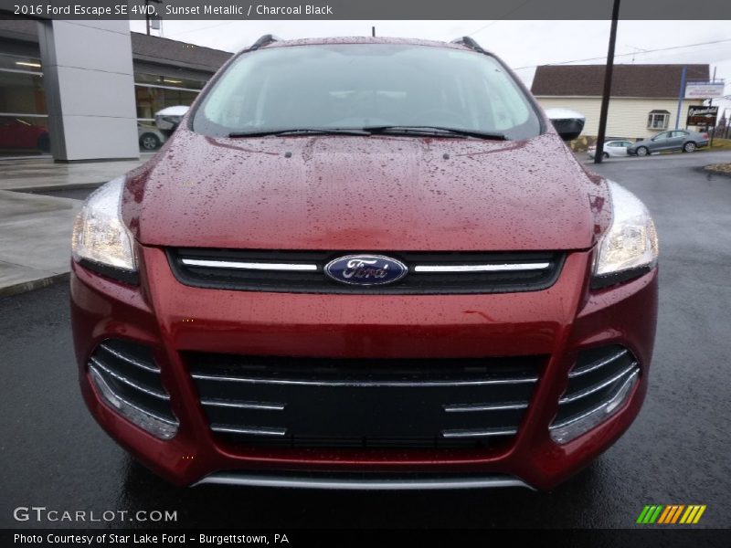 Sunset Metallic / Charcoal Black 2016 Ford Escape SE 4WD