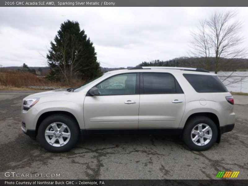 Sparkling Silver Metallic / Ebony 2016 GMC Acadia SLE AWD