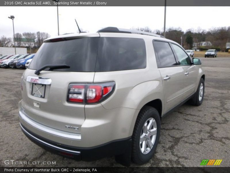 Sparkling Silver Metallic / Ebony 2016 GMC Acadia SLE AWD