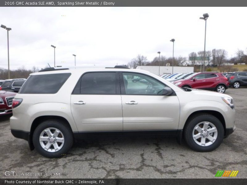 Sparkling Silver Metallic / Ebony 2016 GMC Acadia SLE AWD