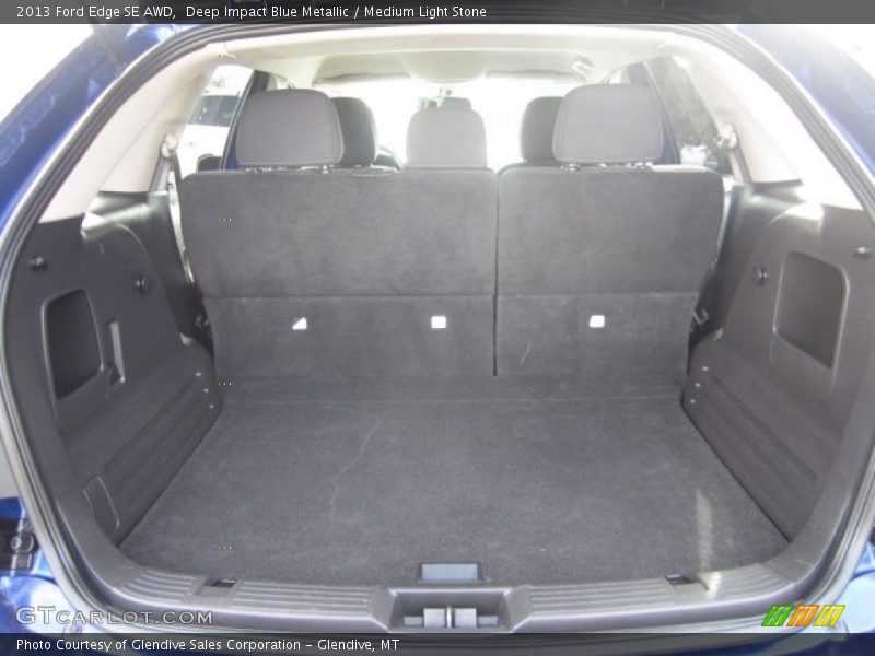 Deep Impact Blue Metallic / Medium Light Stone 2013 Ford Edge SE AWD