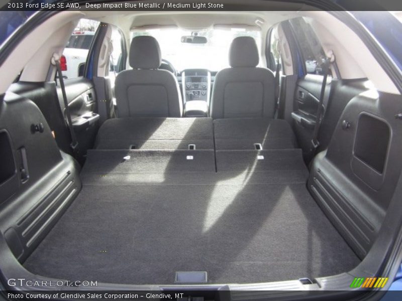 Deep Impact Blue Metallic / Medium Light Stone 2013 Ford Edge SE AWD