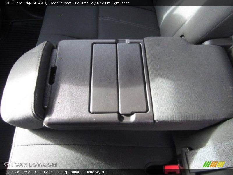 Deep Impact Blue Metallic / Medium Light Stone 2013 Ford Edge SE AWD
