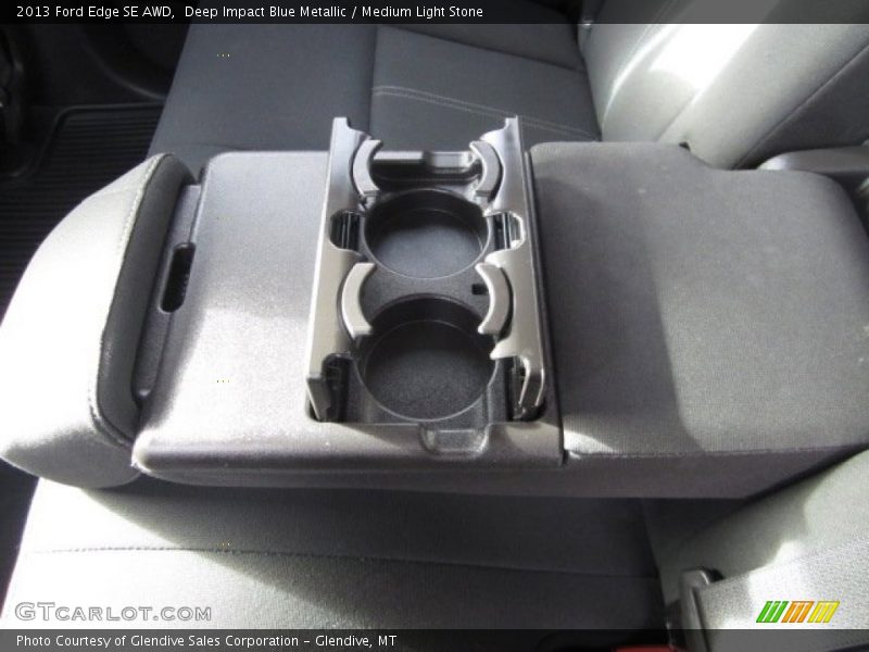 Deep Impact Blue Metallic / Medium Light Stone 2013 Ford Edge SE AWD