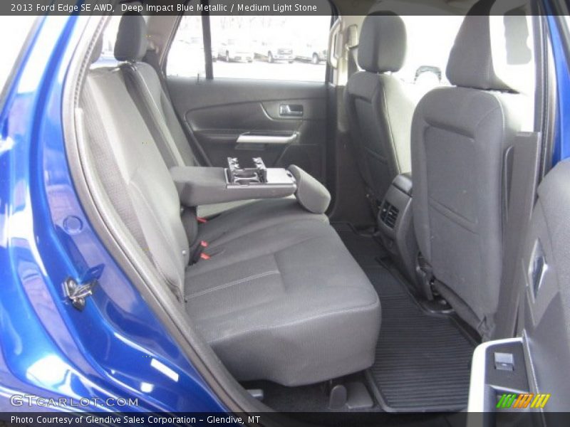 Deep Impact Blue Metallic / Medium Light Stone 2013 Ford Edge SE AWD