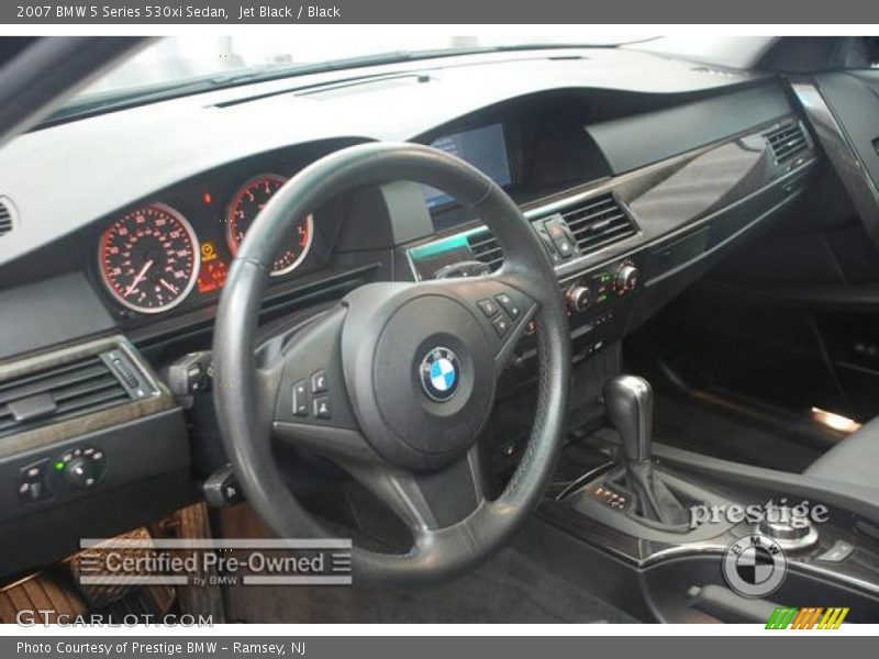 Jet Black / Black 2007 BMW 5 Series 530xi Sedan