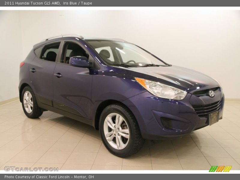Iris Blue / Taupe 2011 Hyundai Tucson GLS AWD