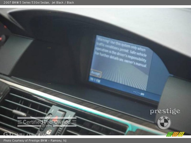 Jet Black / Black 2007 BMW 5 Series 530xi Sedan