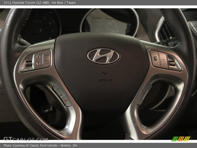 Iris Blue / Taupe 2011 Hyundai Tucson GLS AWD