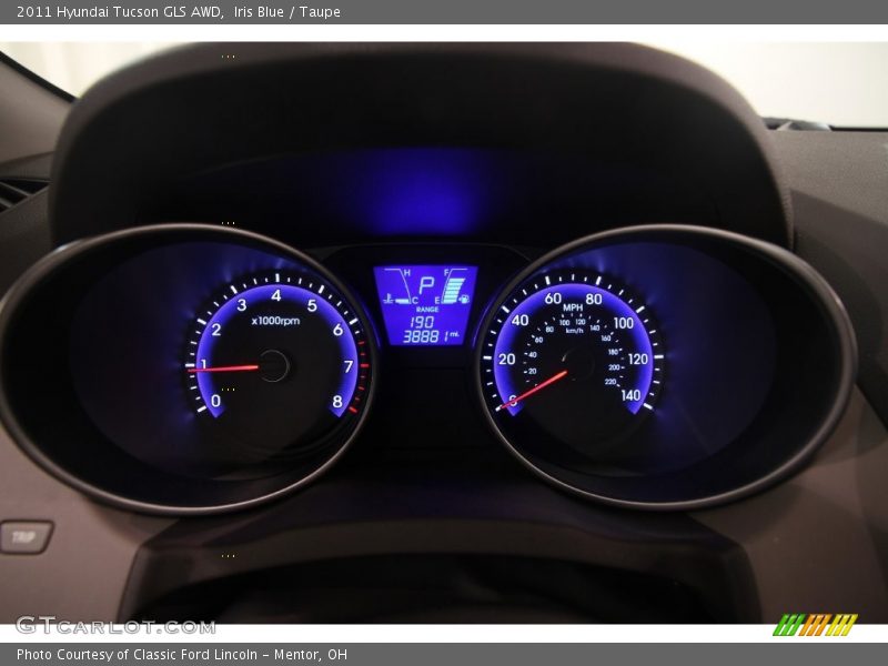 Iris Blue / Taupe 2011 Hyundai Tucson GLS AWD