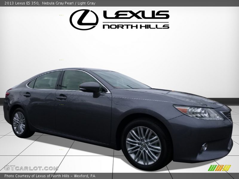 Nebula Gray Pearl / Light Gray 2013 Lexus ES 350