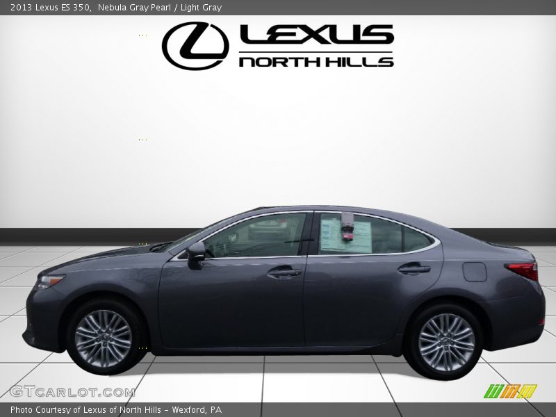 Nebula Gray Pearl / Light Gray 2013 Lexus ES 350