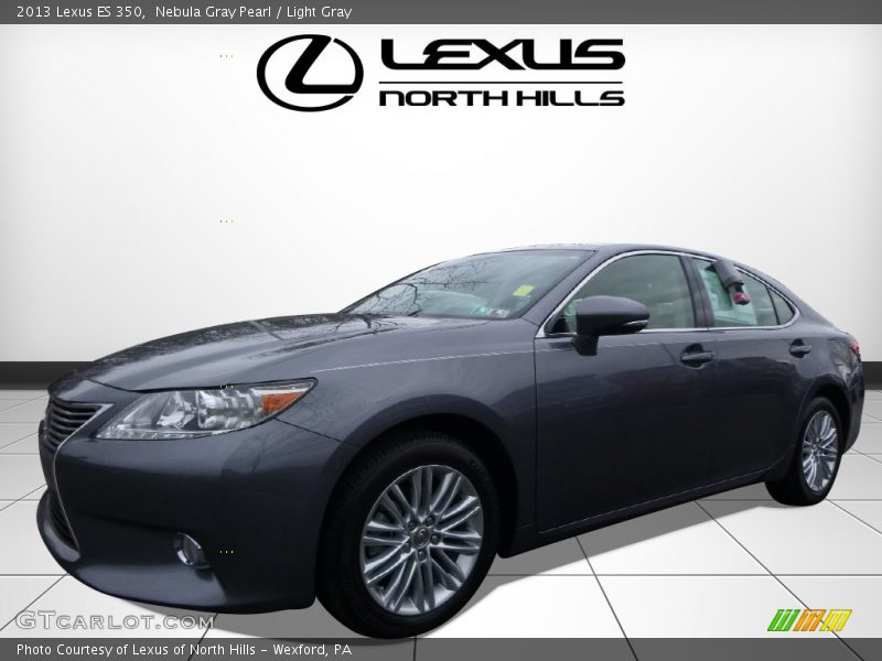 Nebula Gray Pearl / Light Gray 2013 Lexus ES 350