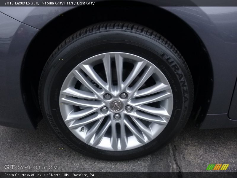 Nebula Gray Pearl / Light Gray 2013 Lexus ES 350