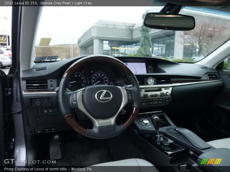 Nebula Gray Pearl / Light Gray 2013 Lexus ES 350